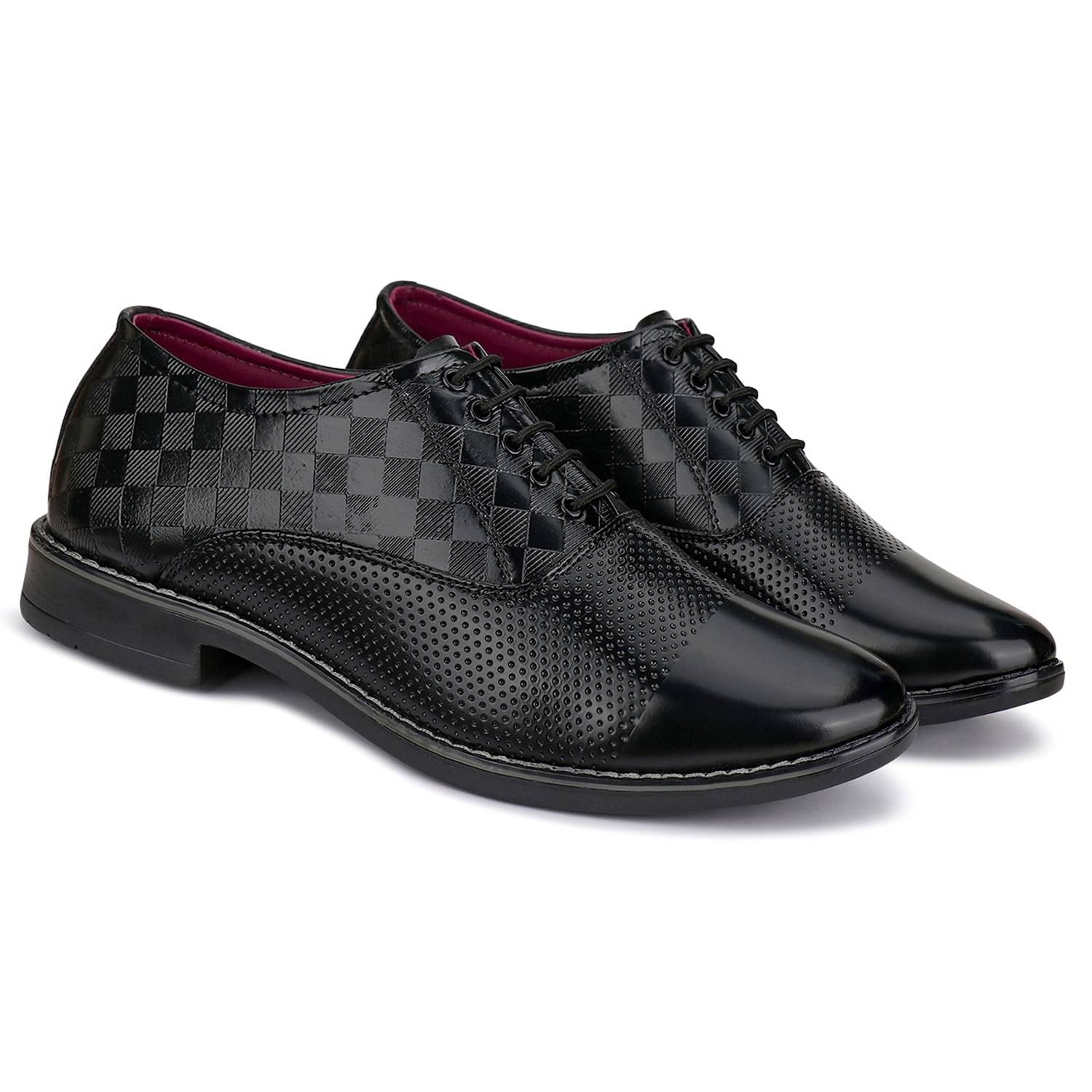Bersache Black Men's Derby Formal Shoes Bersache Black Men's Derby Formal Shoes