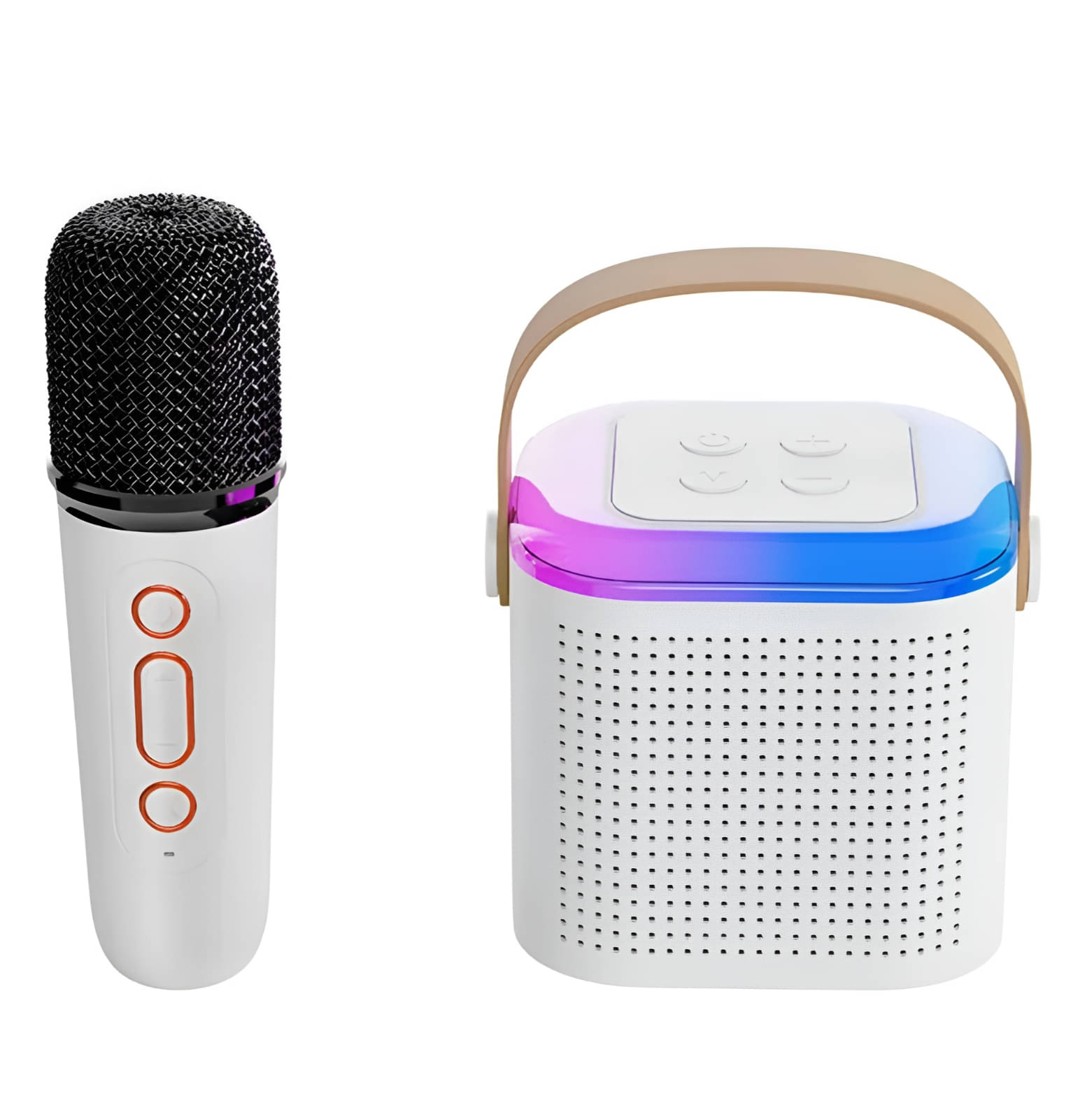     			COREGENIX Karaoke Y1 10 W Bluetooth Speaker Bluetooth V 5.3 with USB,SD card Slot,Aux,3D Bass Playback Time 10 hrs Assorted