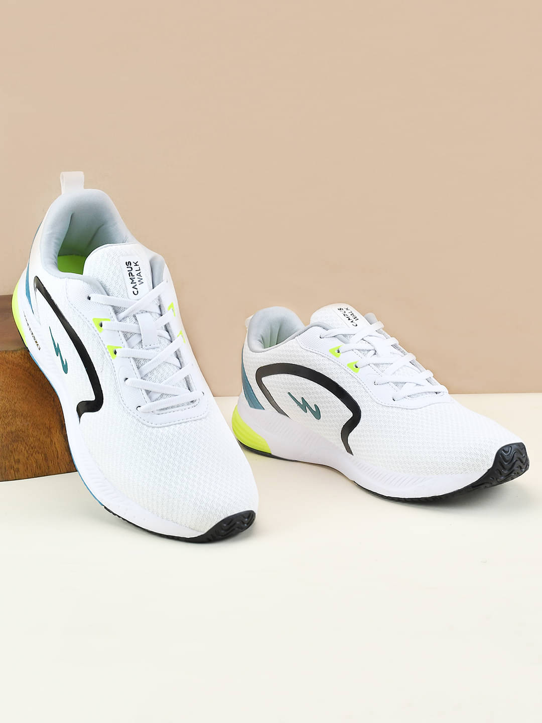     			Campus CAMP KARL White Men's Sports Running Shoes