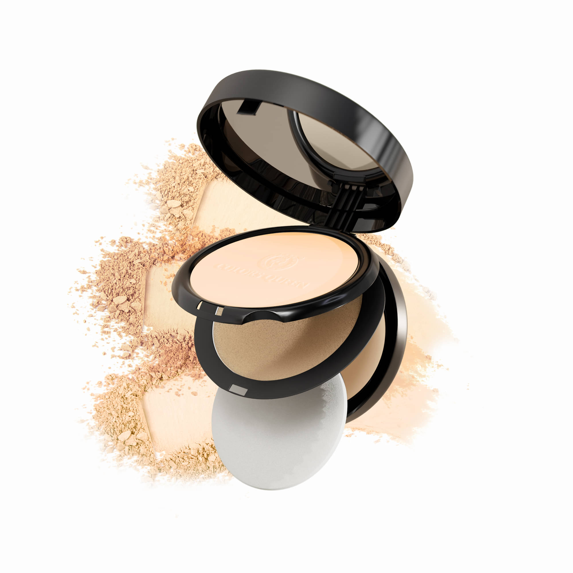    			Colors Queen 3-in-1 Multi Effect Sun Block Compact Powder 30g, Rose Blush (Shade - 02)