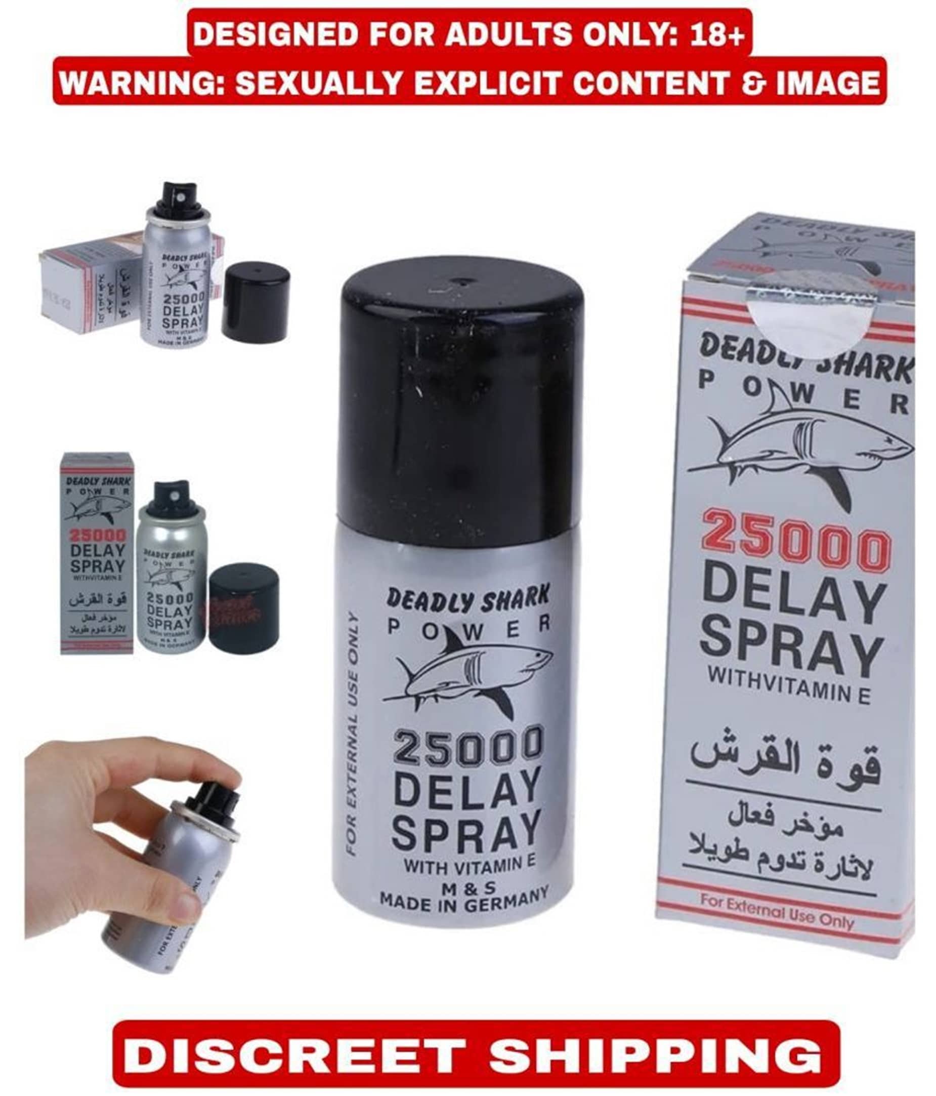 Deadly Power 25000 Delay Spray with Vitamin 'E' | Effective Delay Spray