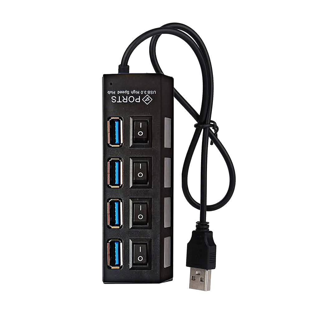     			Ever Forever 4 port USB Hub With Individual Switch & Indicator