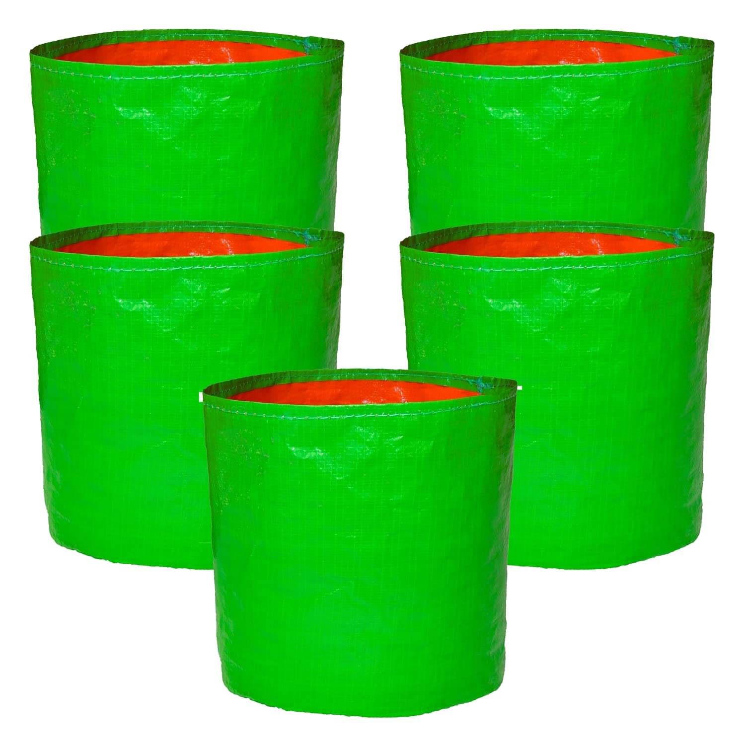     			GML Grow Green Green Plastic Plant Bag ( Pack of 5 )