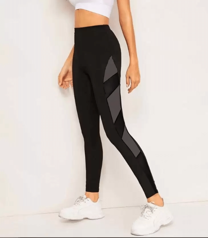     			Glito Neon Green Polyester Lycra Self Design Tights - Single