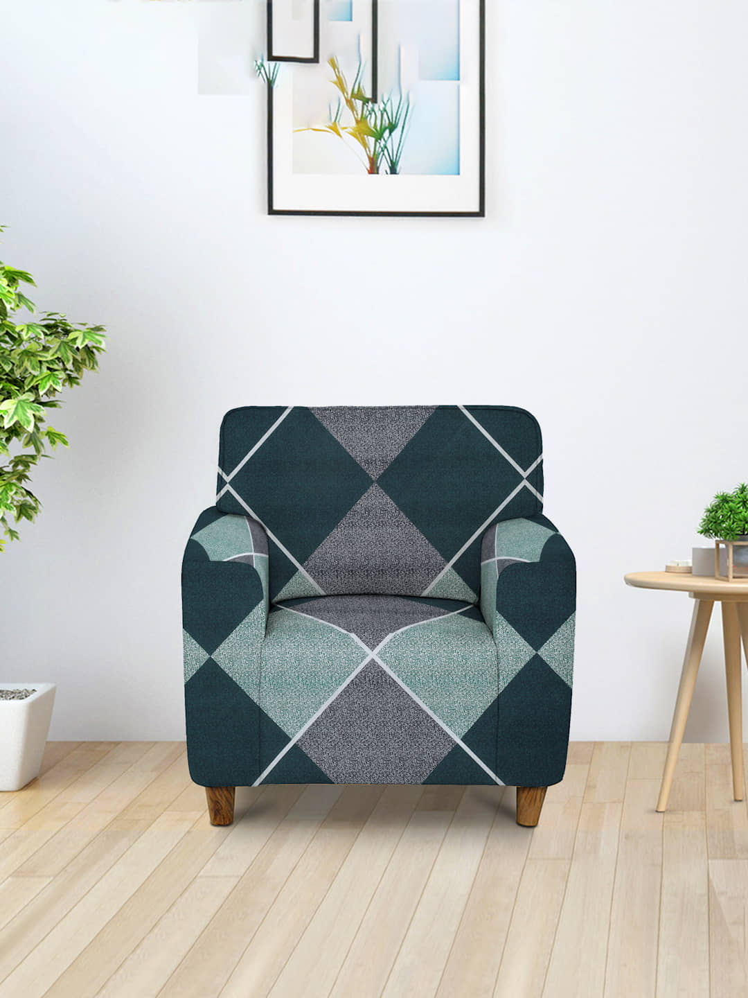 Cortina 3 Seater Polyester Sofa Cover ( Pack of 1 )