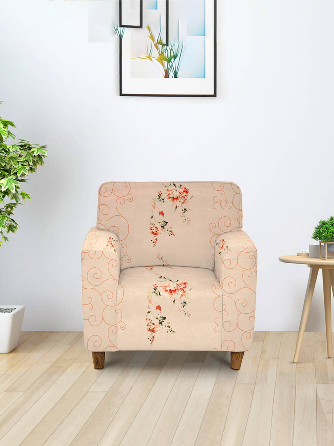    			Cortina 1 Seater Polyester Sofa Cover ( Pack of 1 )