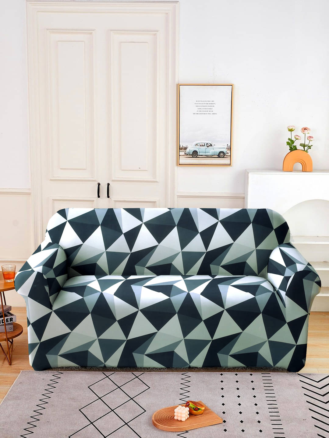     			Cortina 2 Seater Polyester Sofa Cover ( Pack of 1 )