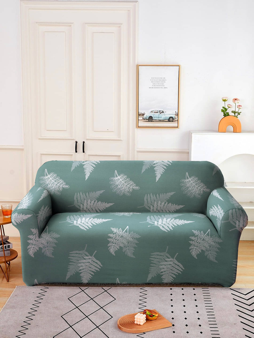     			Cortina 2 Seater Polyester Sofa Cover ( Pack of 1 )
