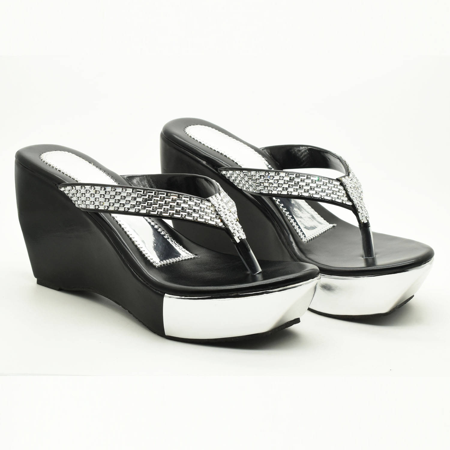     			IndiForce Black Women's Sandal Heels