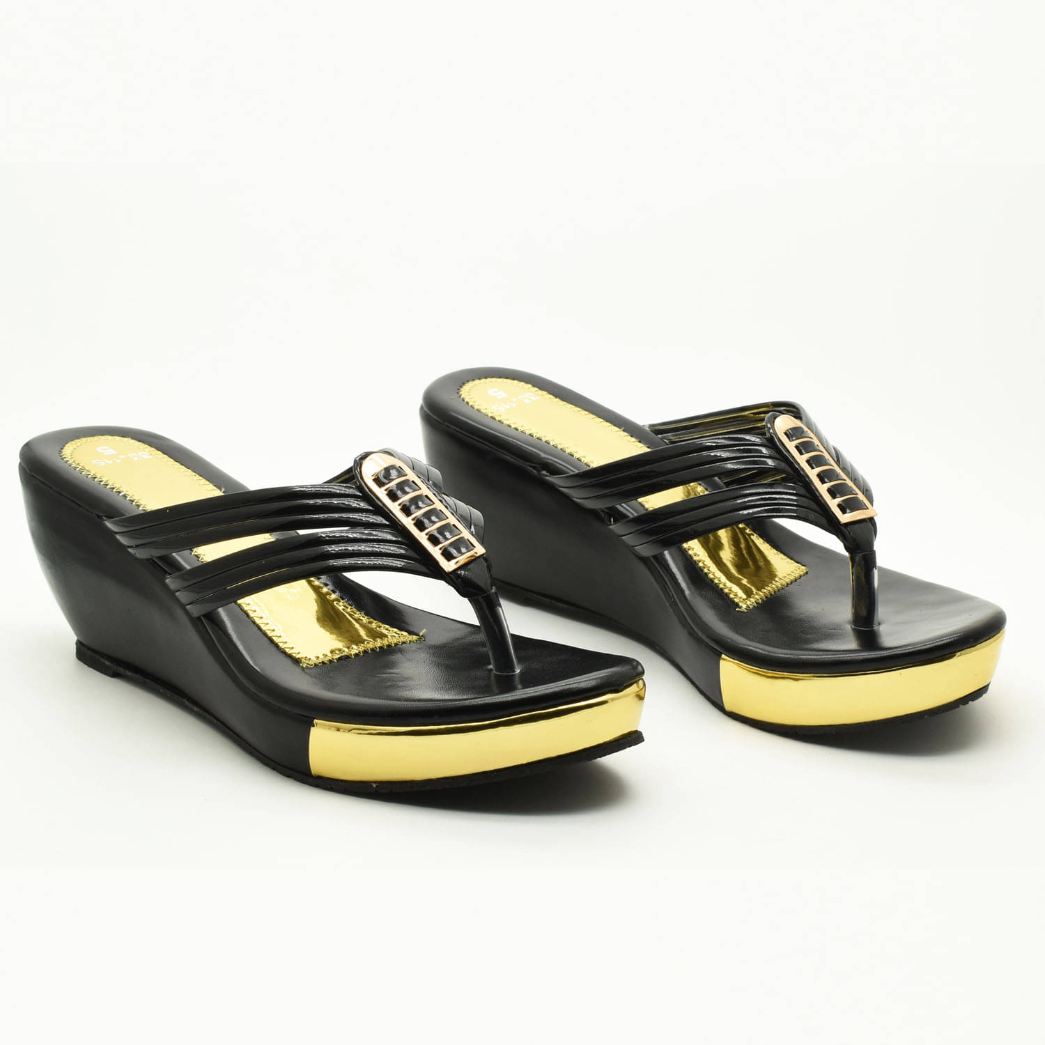     			IndiForce Black Women's Sandal Heels