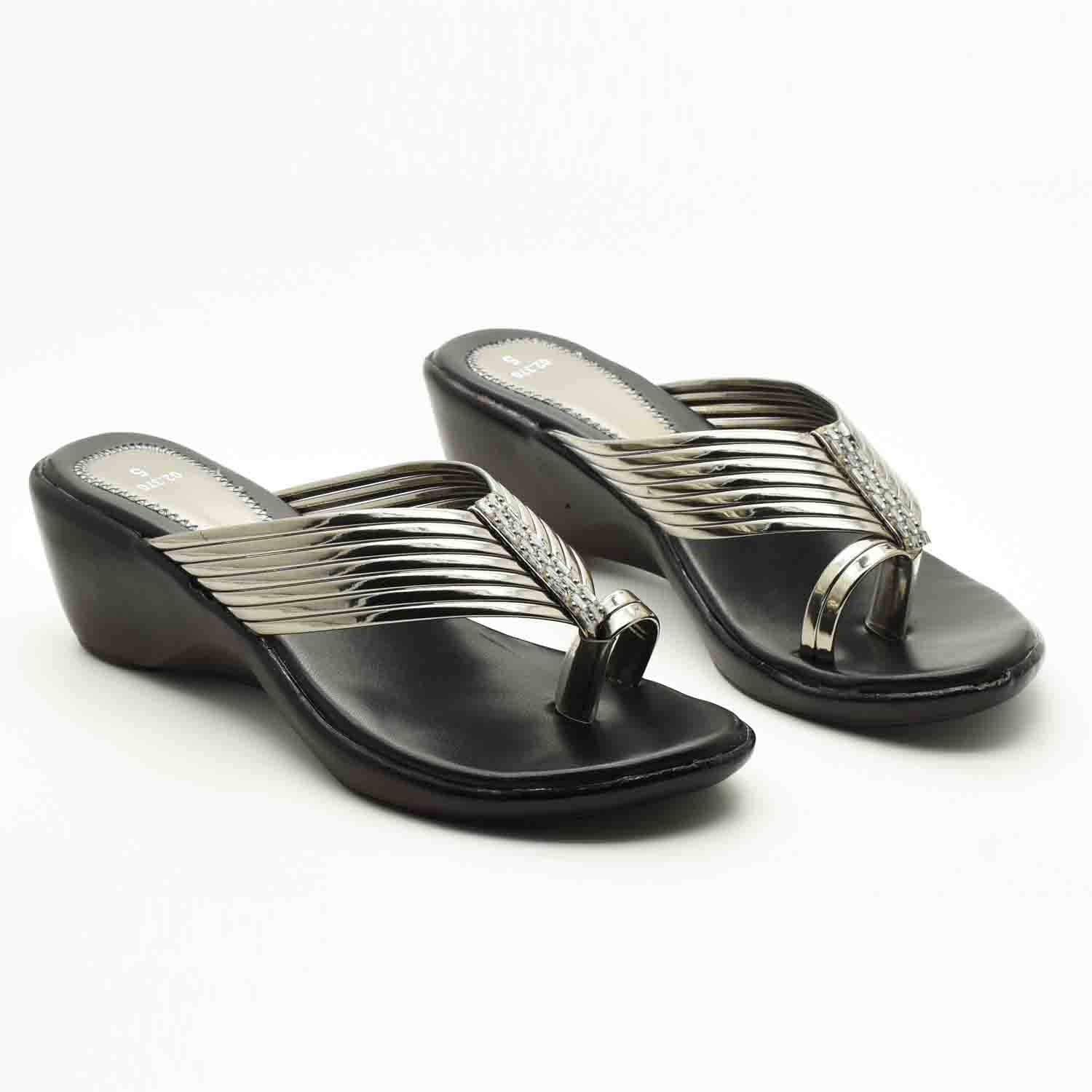     			IndiForce Silver Women's Sandal Heels