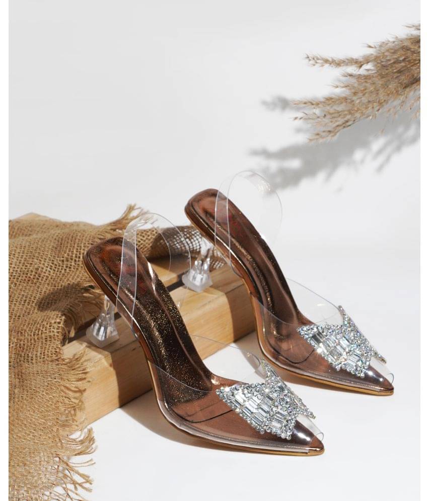 JM Looks Tan Women's Peep Toes Heels JM Looks Tan Women's Peep Toes Heels