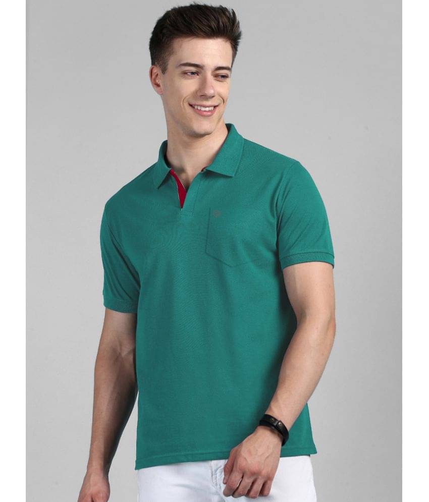 Lux Cozi Cotton Regular Fit Solid Half Sleeves Men's Polo T Shirt - Green ( Pack of 1 ) Lux Cozi Cotton Regular Fit Solid Half Sleeves Men's Polo T Shirt - Green ( Pack of 1 )