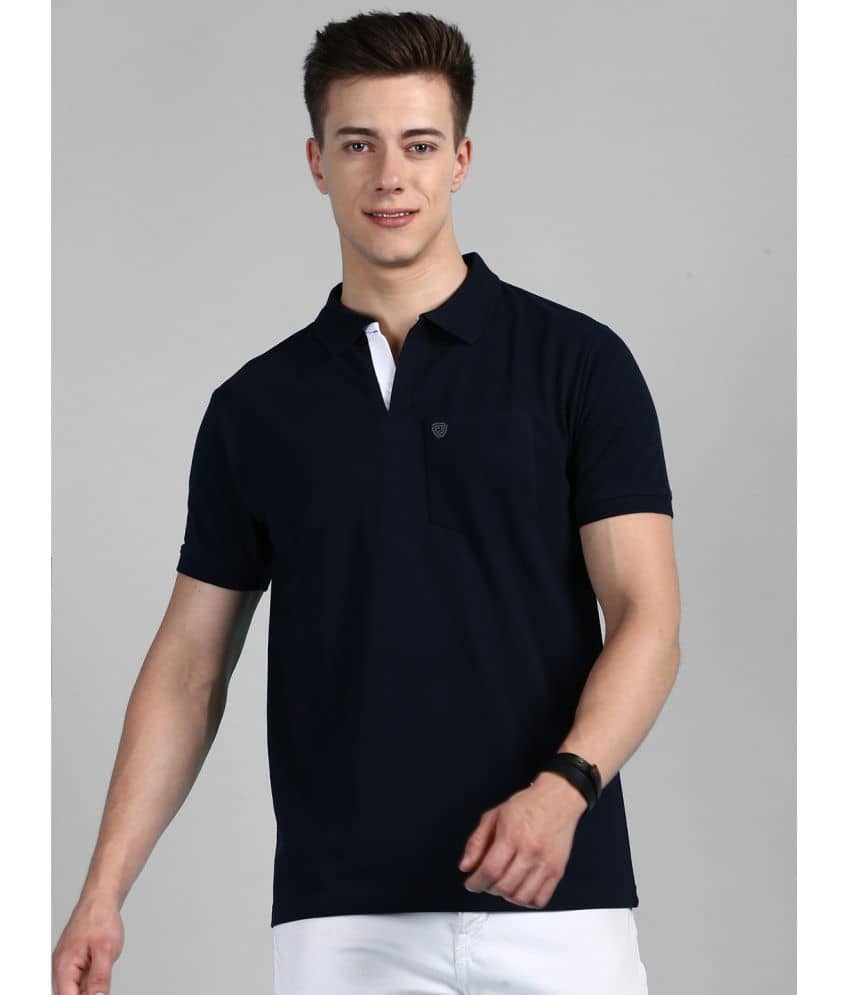 Lux Cozi Cotton Regular Fit Solid Half Sleeves Men's Polo T Shirt - Yellow ( Pack of 1 )