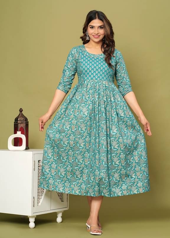 Nevisha Style Multi Color Cotton Maternity Kurta Single Nevisha Style Multi Color Cotton Maternity Kurta Single