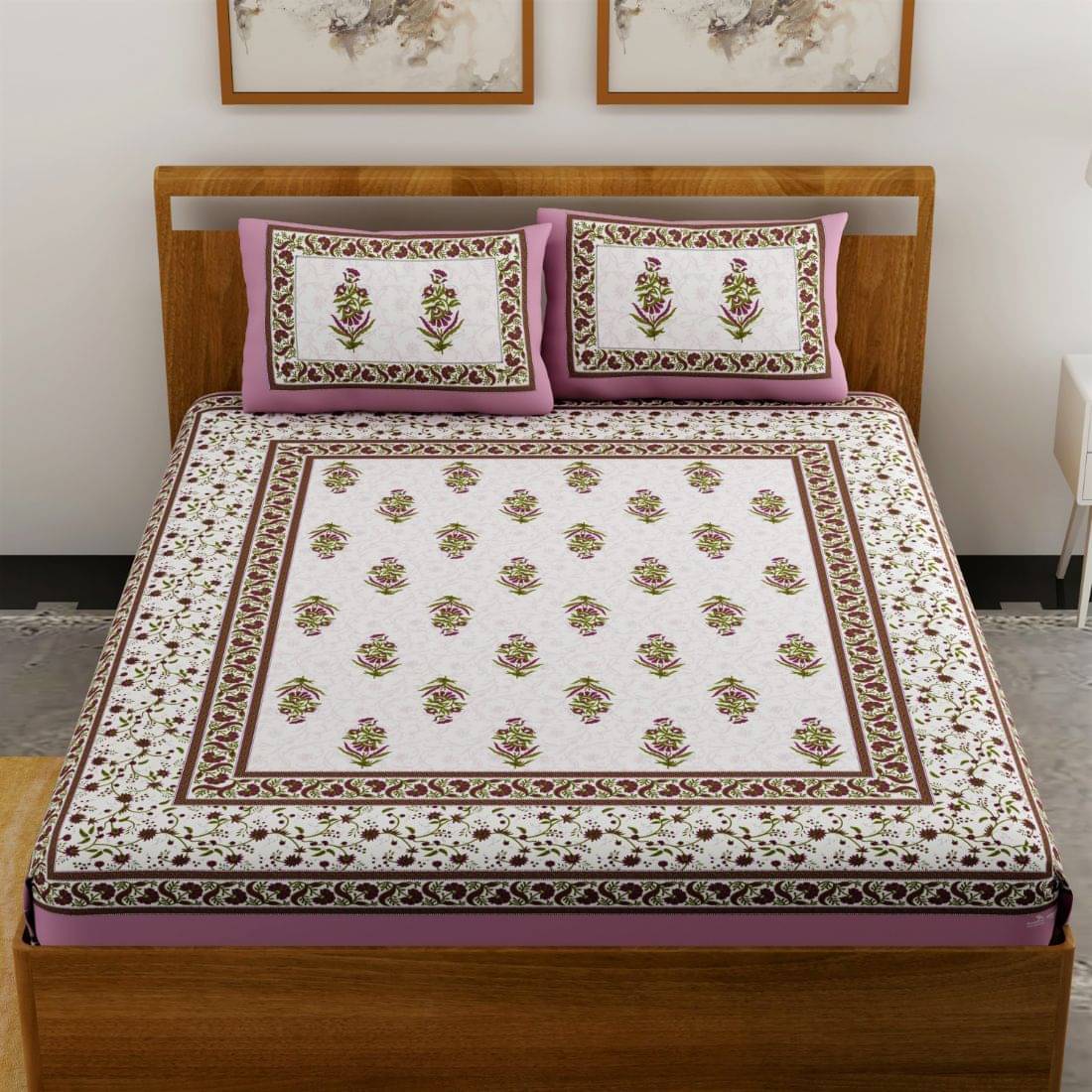 Uniqchoice Cotton Double Bedsheet ( Multi ) Uniqchoice Cotton Double Bedsheet ( Multi )
