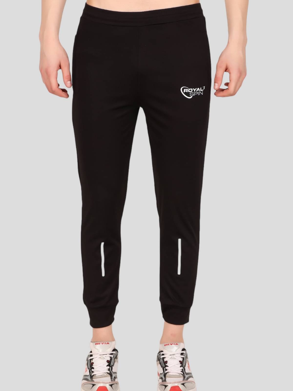     			Roya,l spin Black Polyester Men's Joggers ( Pack of 1 )