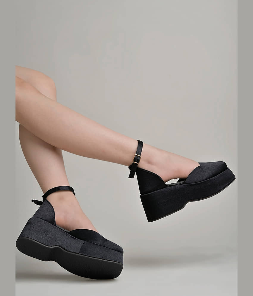 Shoetopia Black Women's Sandal Heels - Heels | Buy online on ZillyBuy