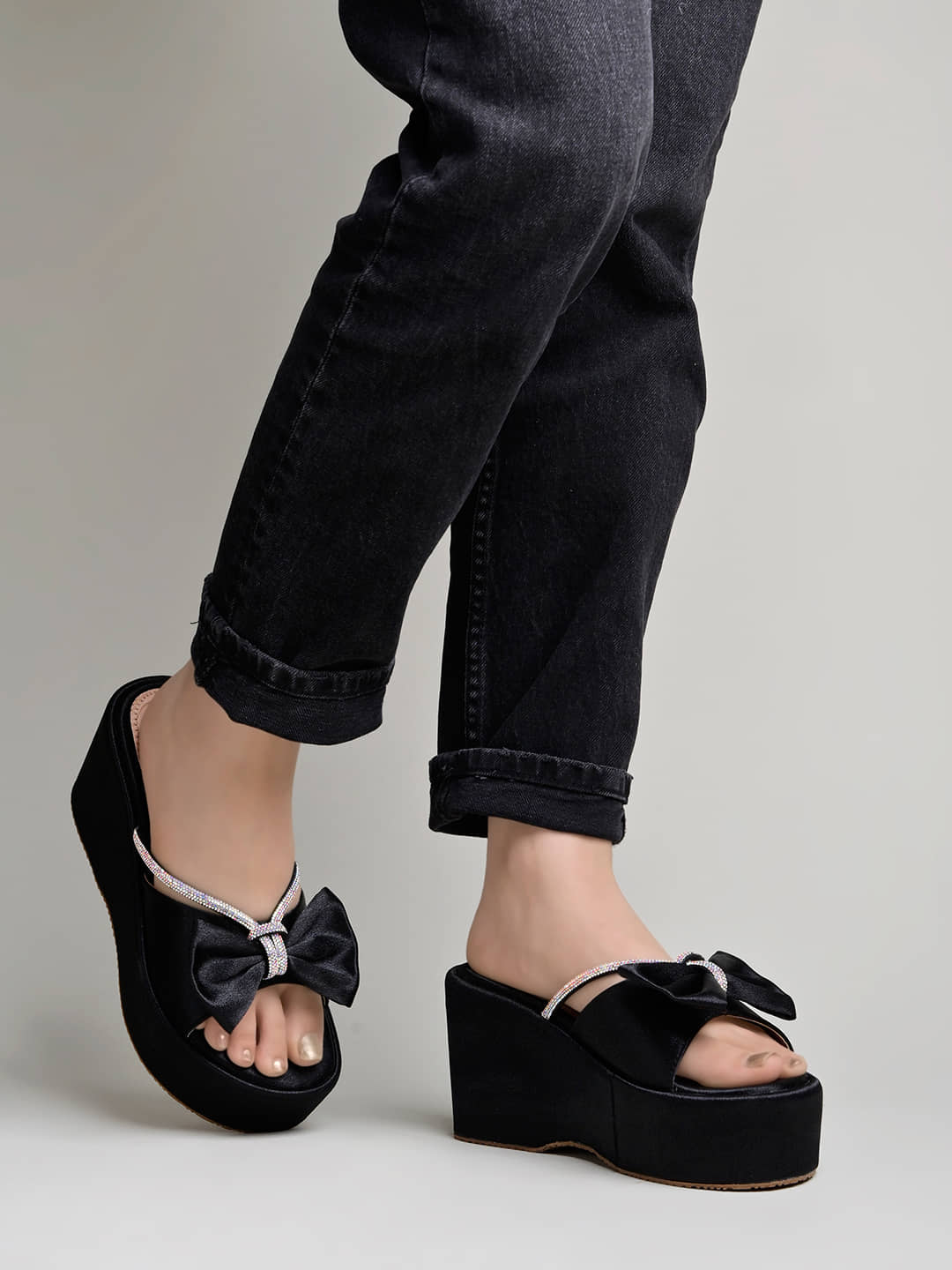 Shoetopia Black Women's Slip On Heels - Heels | Buy online on ZillyBuy