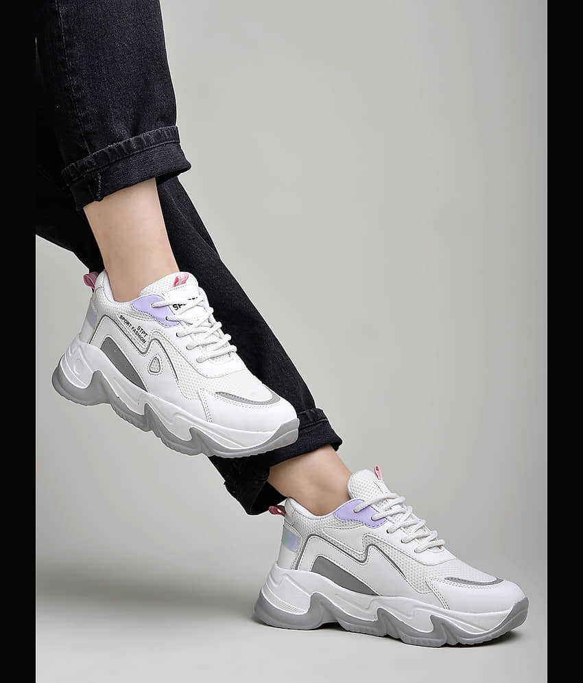 Shoetopia White Women's Sneakers - Casual Shoes | Buy online on ZillyBuy