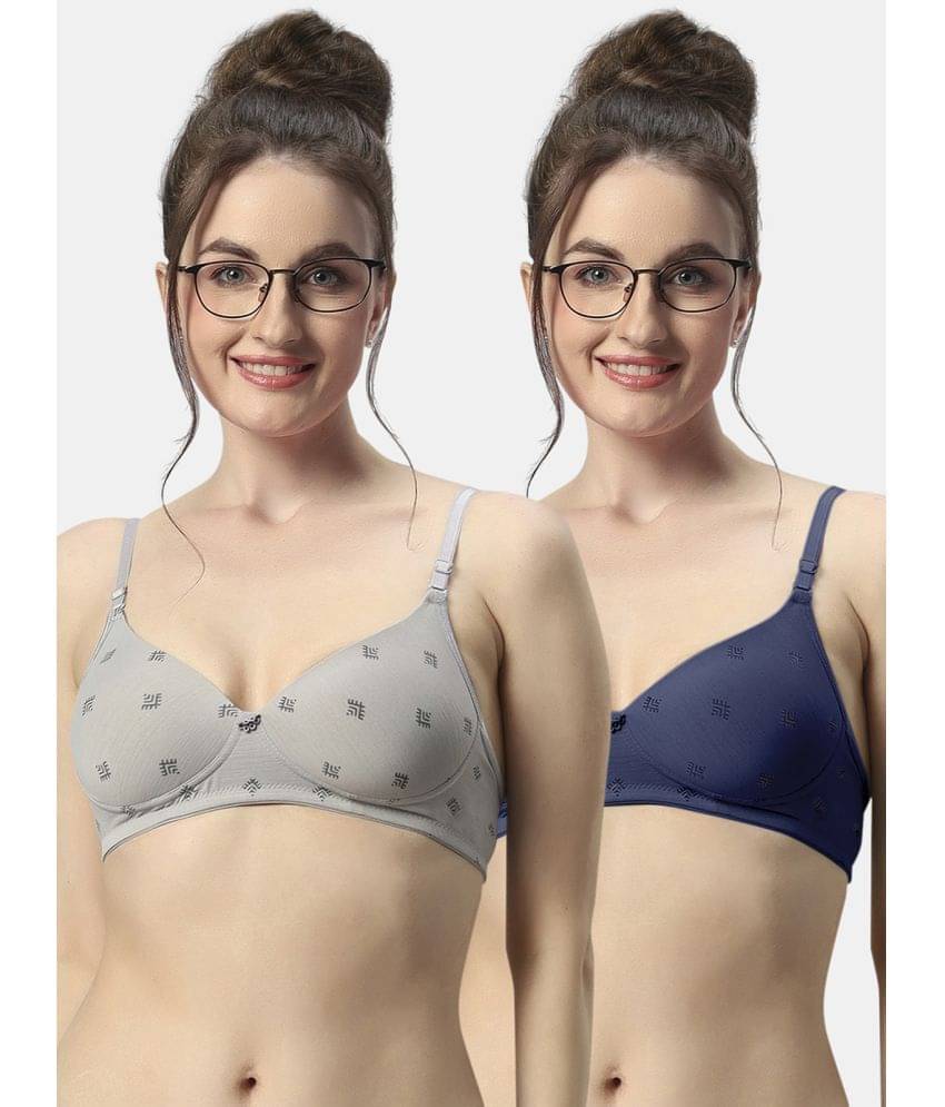Sonari Pack of 2 Polyester Lightly Padded Women's Everyday Bra ( Multicolor ) avanigreynblue Sonari Pack of 2 Polyester Lightly Padded Women's Everyday Bra ( Multicolor ) avanigreynblue