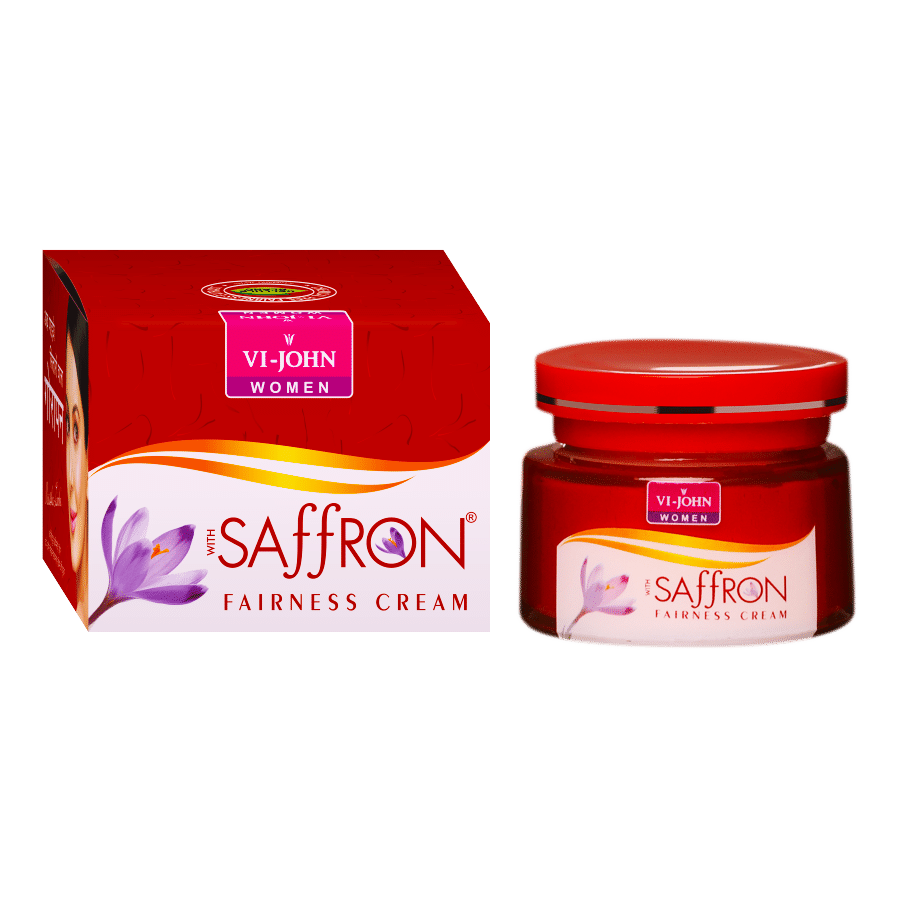     			VI-JOHN Saffron Advance Skin Fairness & Brightening Enriched With Vitamin E 50g Pack of 5