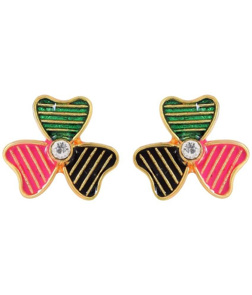     			ADMIER Multi Color Stud Earrings ( Pack of 1 )