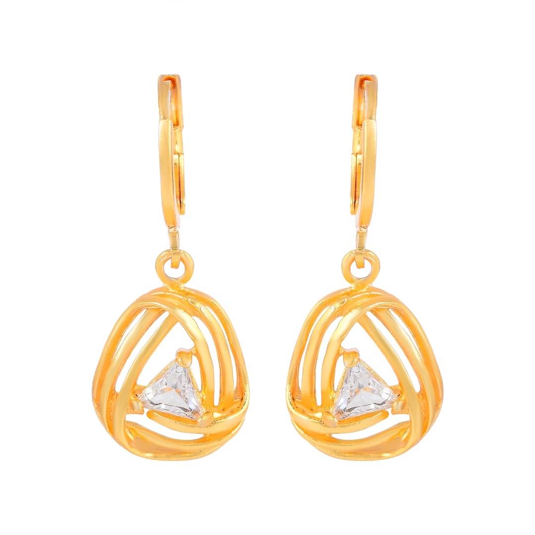     			ADMIER Yellow Drop Earrings ( Pack of 1 )