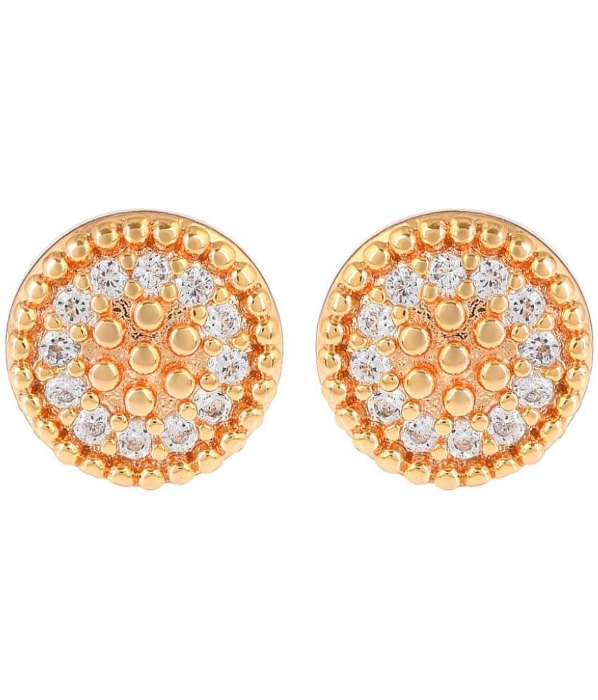     			ADMIER Yellow Stud Earrings ( Pack of 1 )
