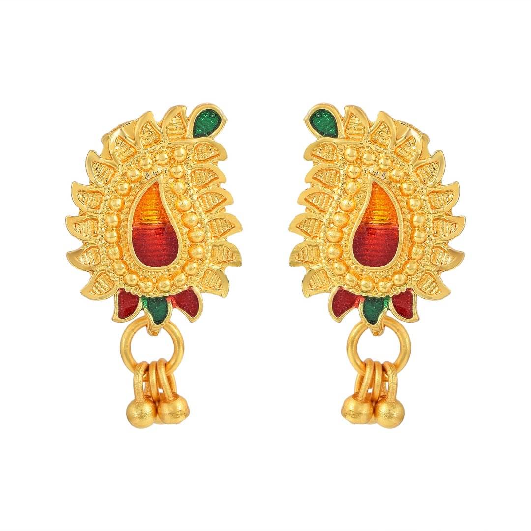     			ADMIER Yellow Stud Earrings ( Pack of 1 )
