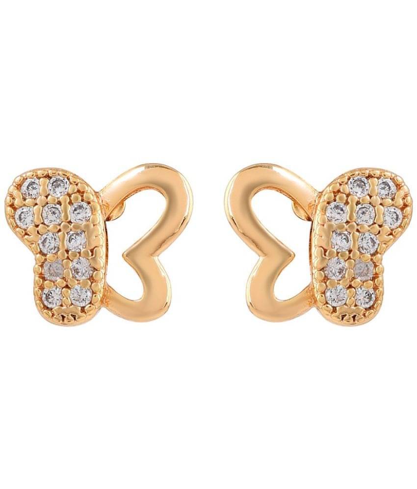     			ADMIER Yellow Stud Earrings ( Pack of 1 )