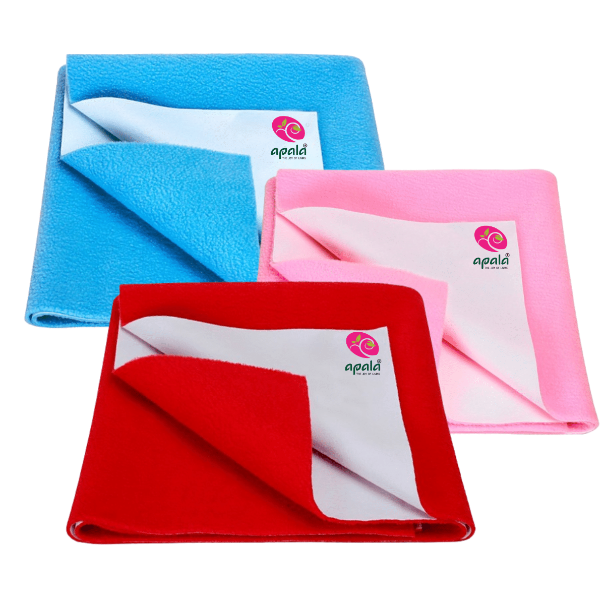     			Apala Blue Laminated Bed Protector Sheet ( Pack of 3 )