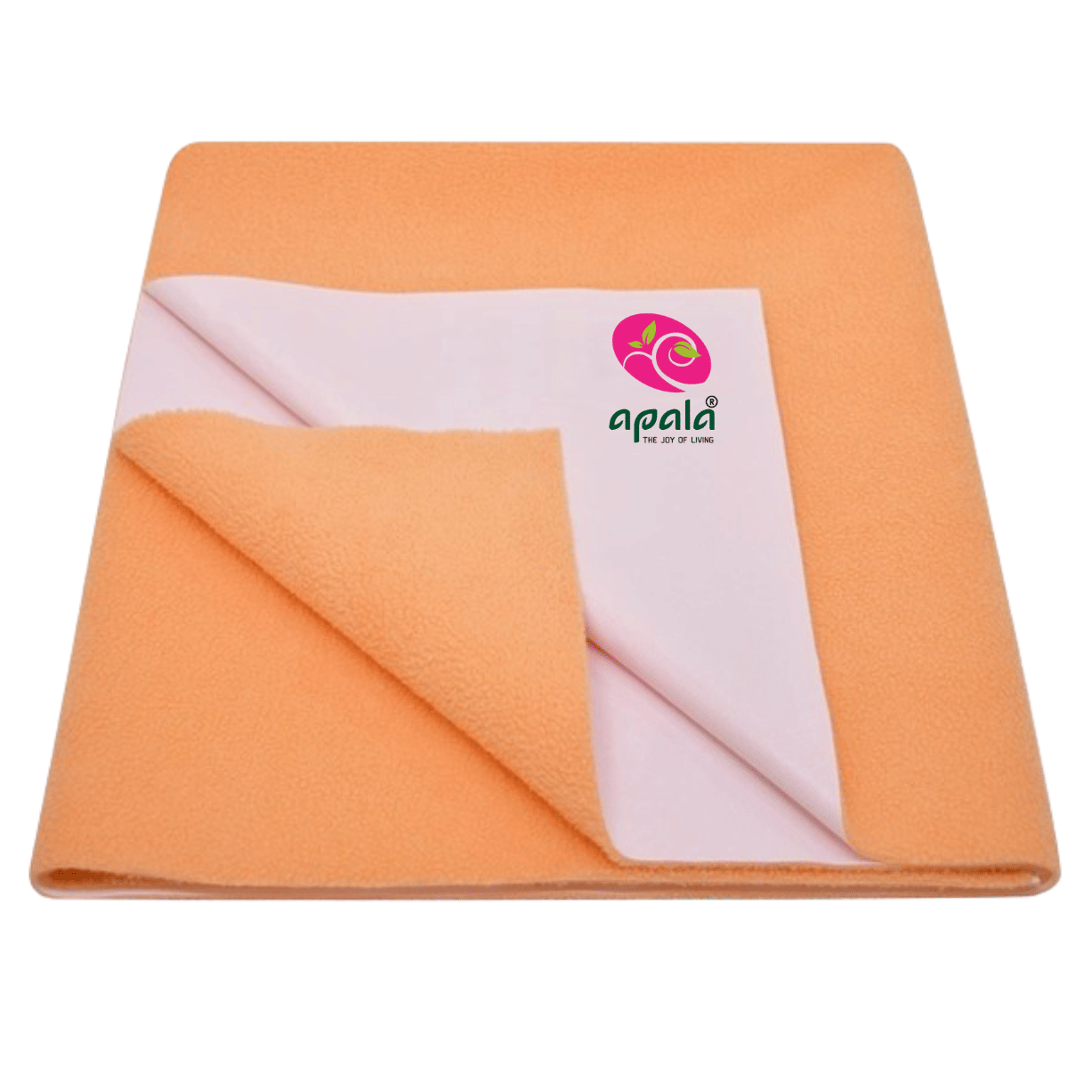     			Apala Orange Laminated Bed Protector Sheet ( Pack of 1 )