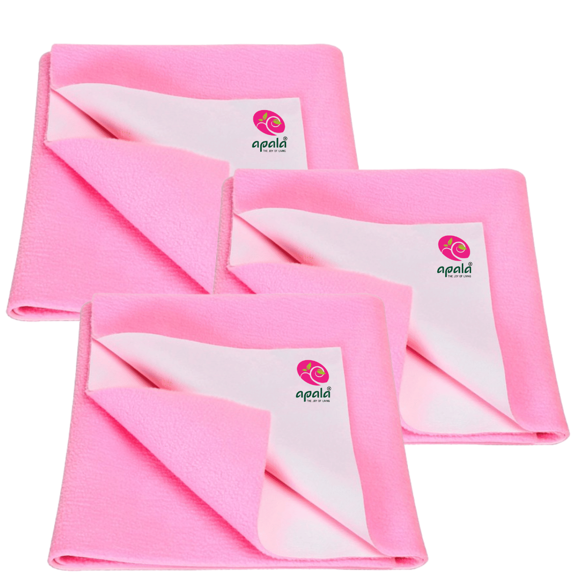     			Apala Pink Laminated Bed Protector Sheet ( Pack of 3 )