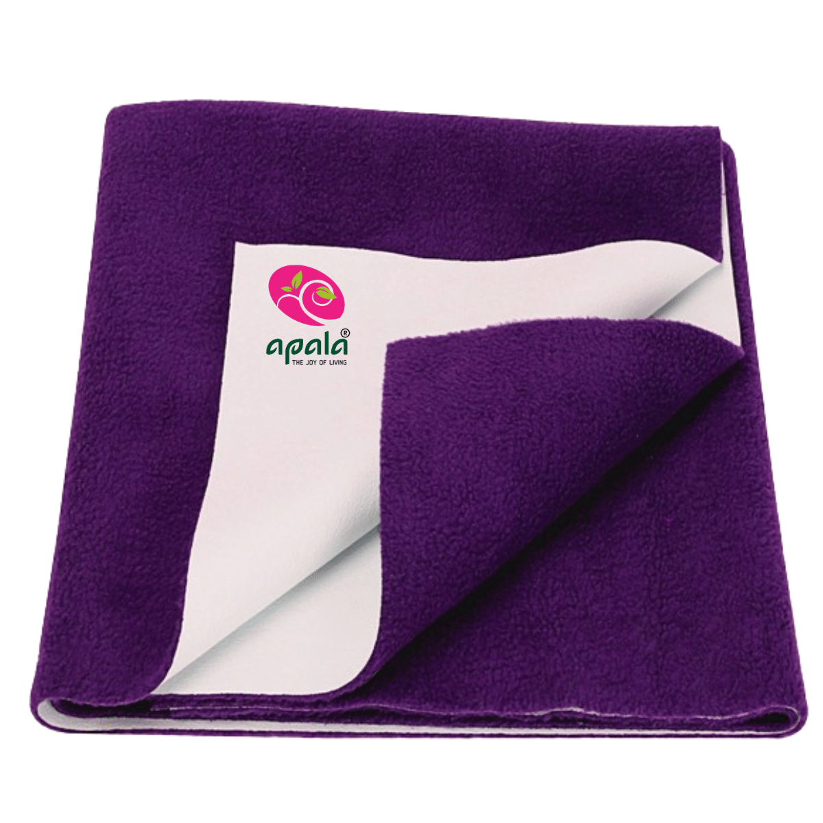 Apala Purple Laminated Bed Protector Sheet ( Pack of 1 )