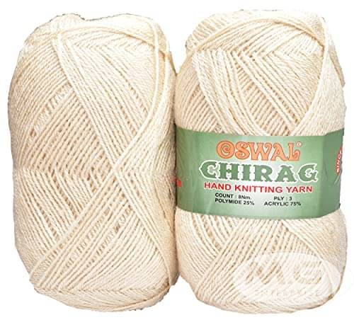     			Chirag Bigboss Skin (200 gm) Wool Ball Hand Knitting Wool/Art Craft Soft Fingering Crochet Hook Yarn, Needle Knitting Yarn Thread Dyed