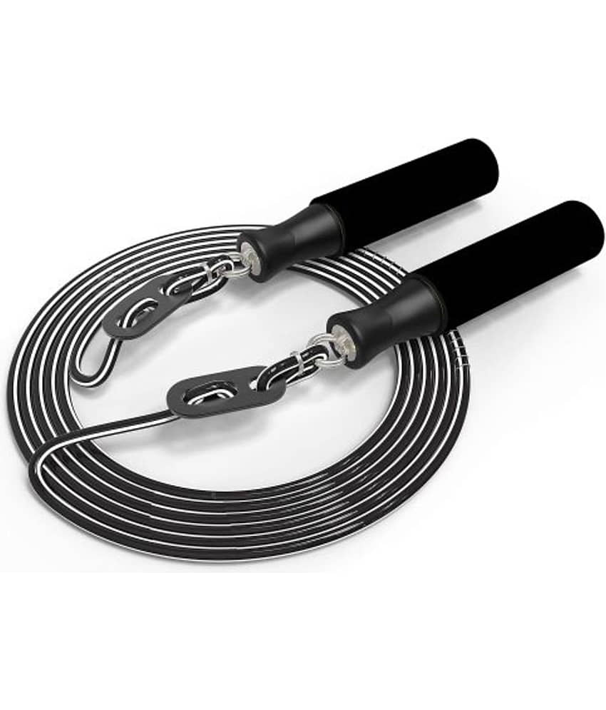 Black Skipping Rope ( Pack of 1 ) - Sports and Fitness Equipment | Buy online on ZillyBuy
