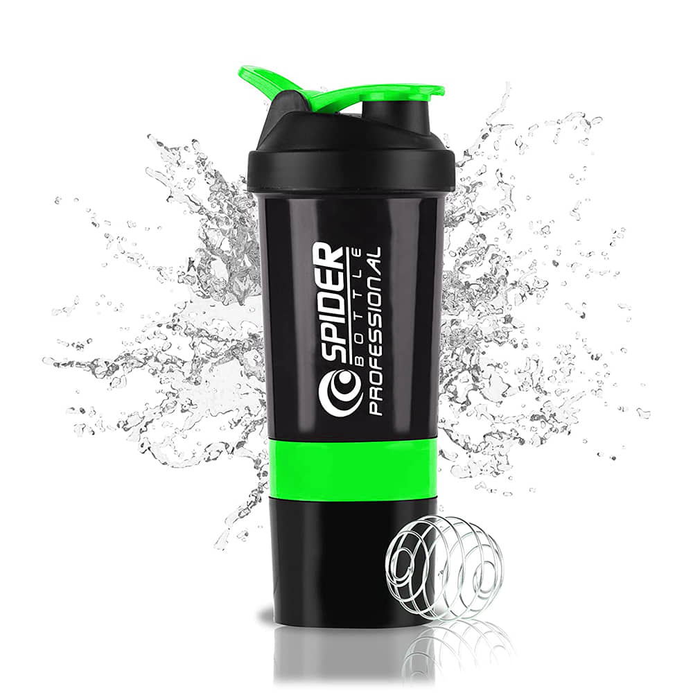 Plastic Green 500 mL Shaker ( Pack of 1 ) - Sports and Fitness Equipment | Buy online on ZillyBuy