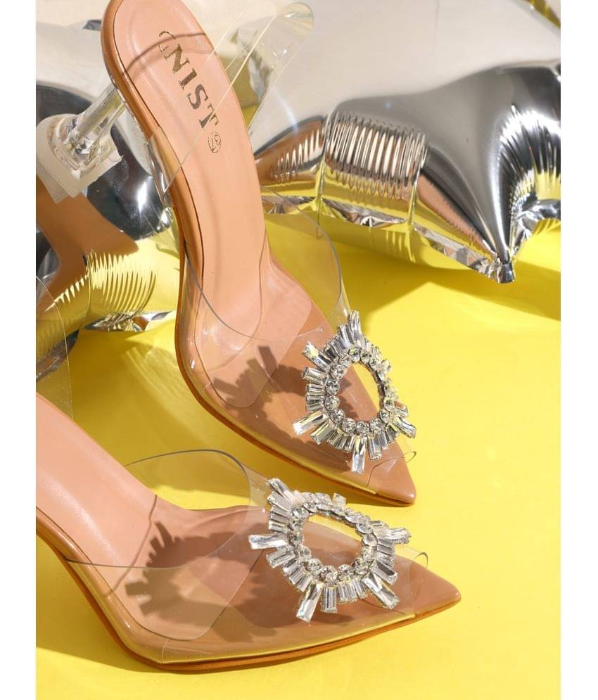     			Gnist Beige Women's Sandal Heels
