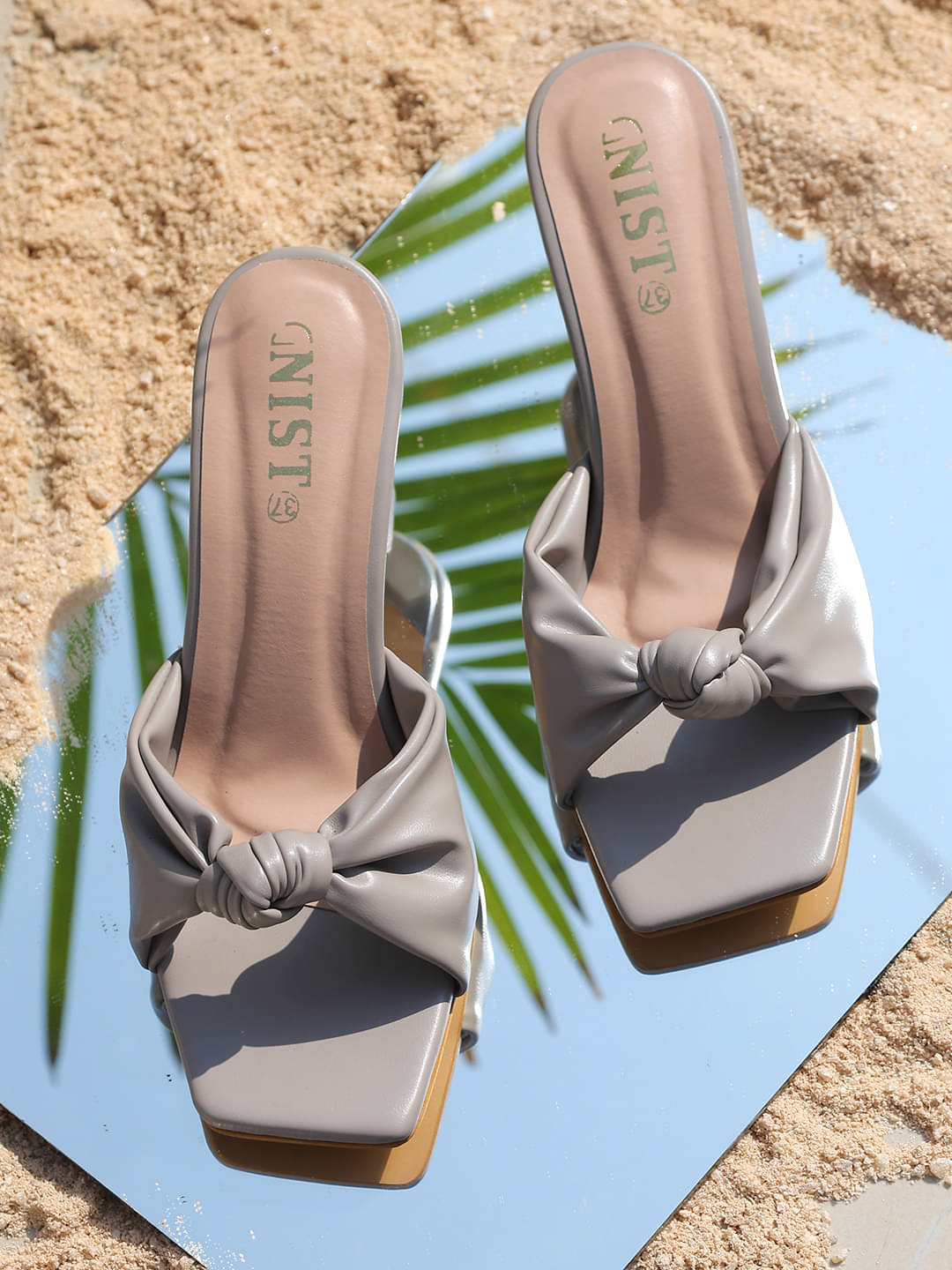 Gnist Gray Women's Sandal Heels     			Gnist Gray Women's Sandal Heels