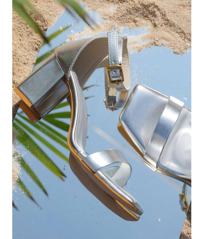 Gnist Silver Women's Sandal Heels Gnist Silver Women's Sandal Heels