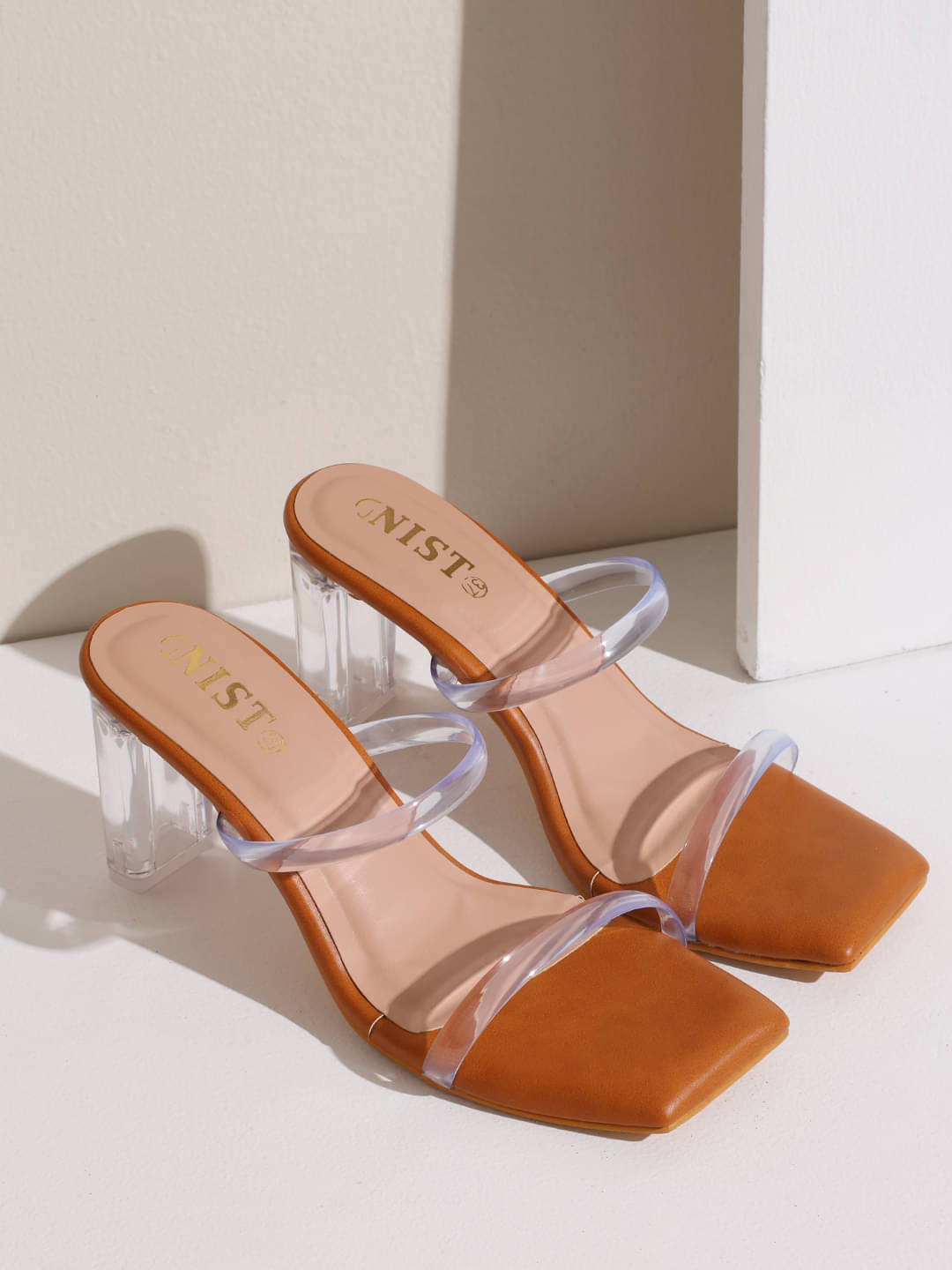     			Gnist Tan Women's Sandal Heels