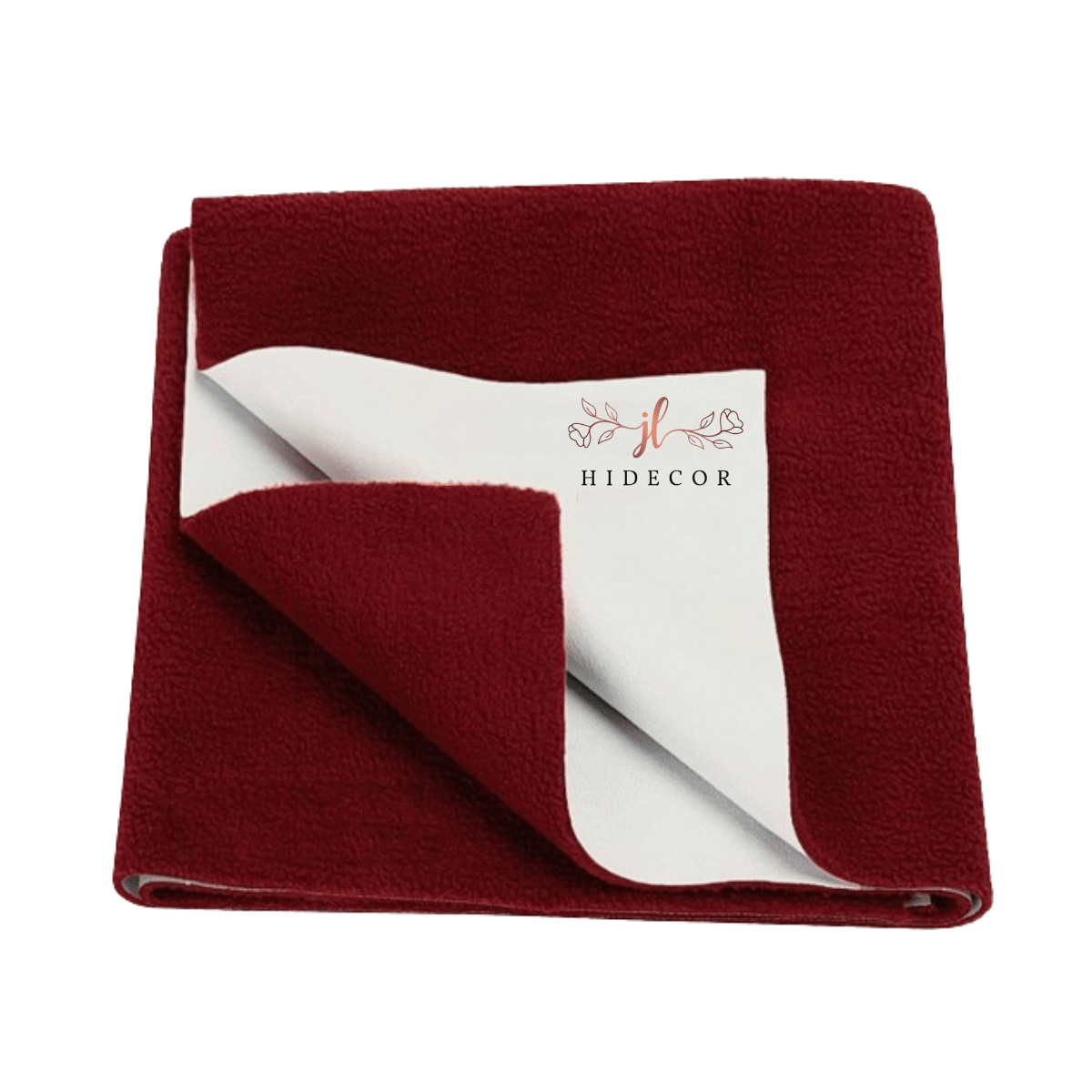     			HIDECOR Maroon Laminated Bed Protector Sheet ( Pack of 1 )