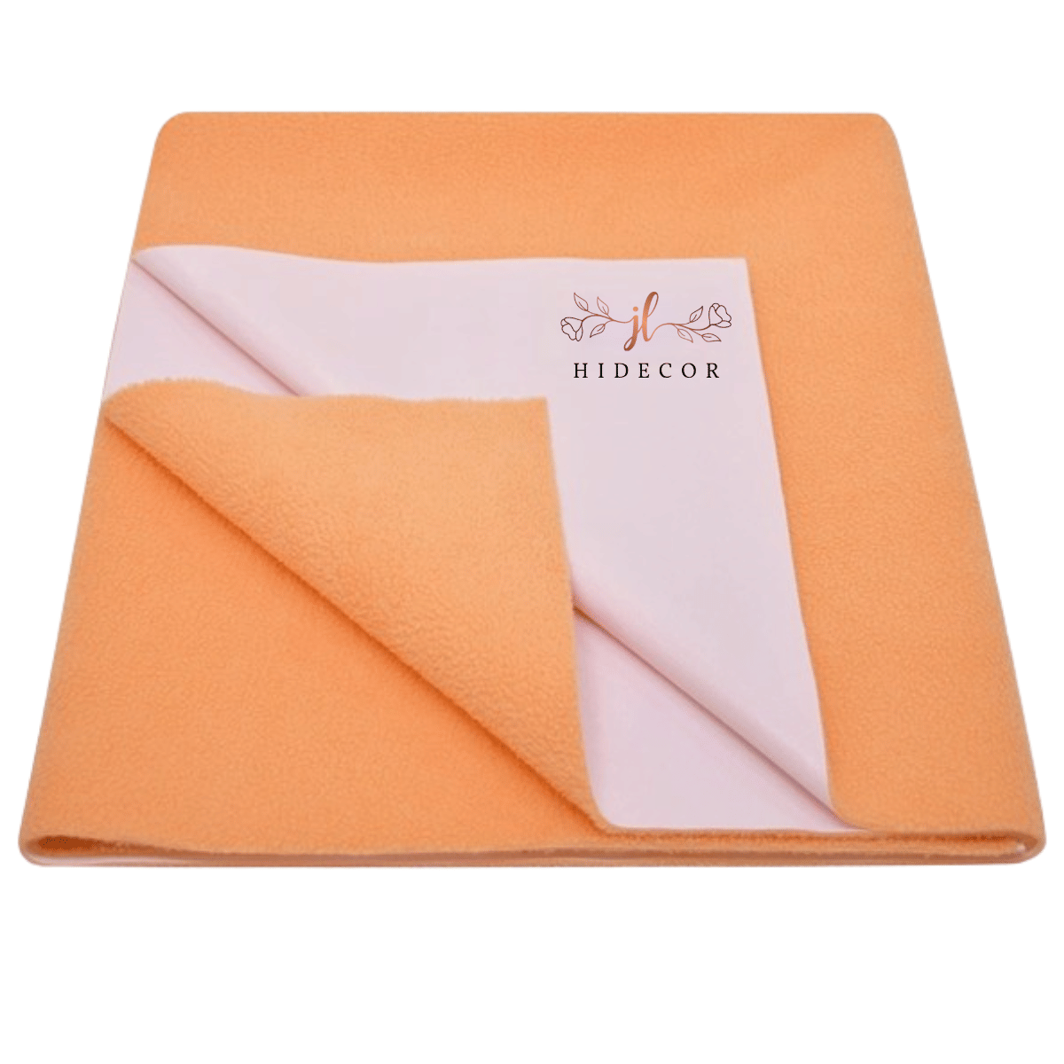     			HIDECOR Orange Laminated Bed Protector Sheet ( Pack of 1 )