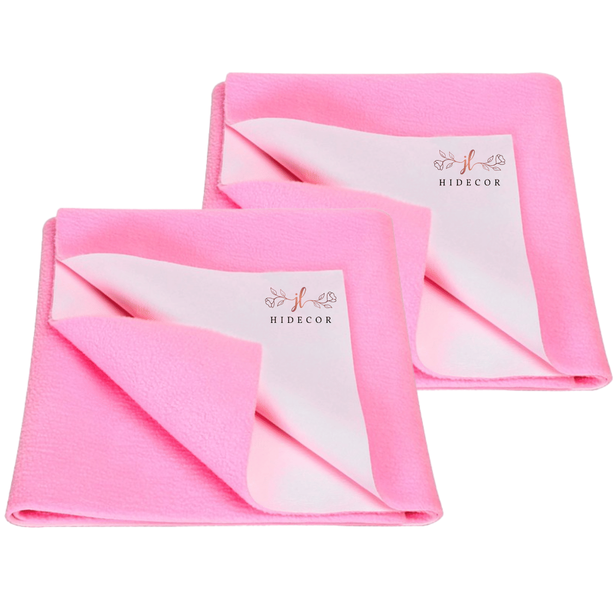     			HIDECOR Pink Laminated Bed Protector Sheet ( Pack of 2 )