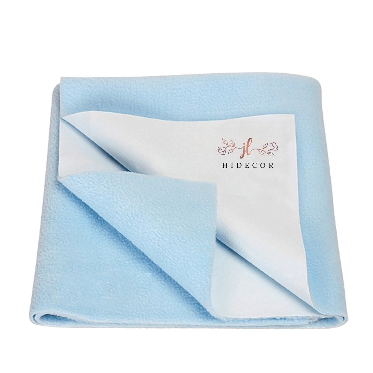     			HIDECOR Sky Blue Laminated Bed Protector Sheet ( Pack of 1 )