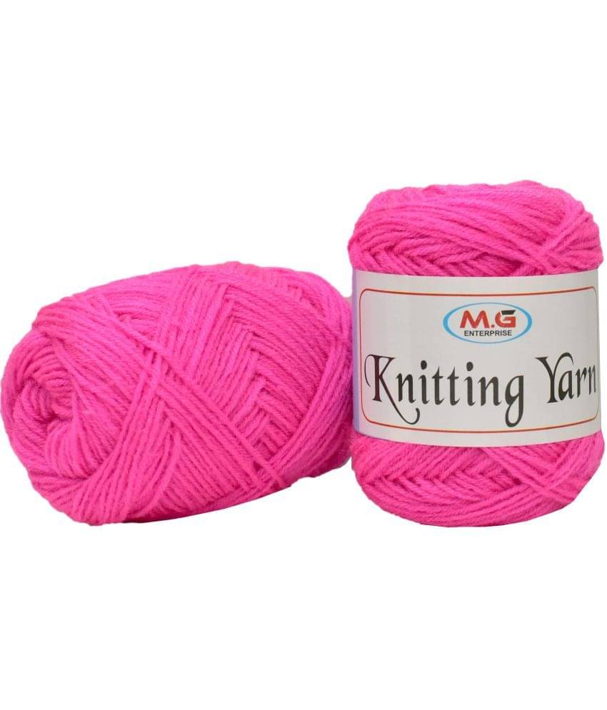     			M.G ENTERPRISE 100% Acrylic Wool Rose 100 GMS Wool Ball Hand Knitting Wool/Art Craft Soft Fingering Crochet Hook Yarn, Needle Knitting Yarn Thread Dyed-RL Art-AGG
