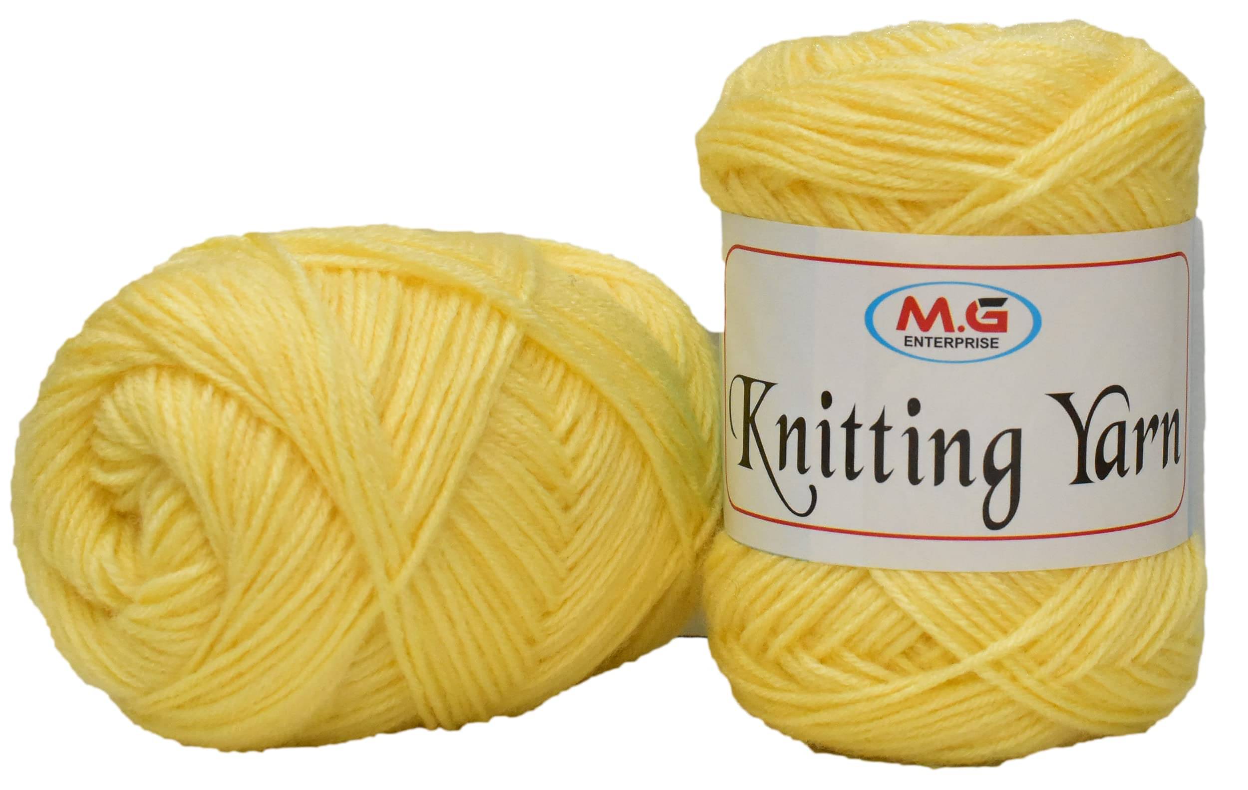     			M.G ENTERPRISE 100% Acrylic Wool Dark Cream 100 GMS Wool Ball Hand Knitting Wool/Art Craft Soft Fingering Crochet Hook Yarn, Needle Knitting Yarn Thread Dyed- Art-ABCC