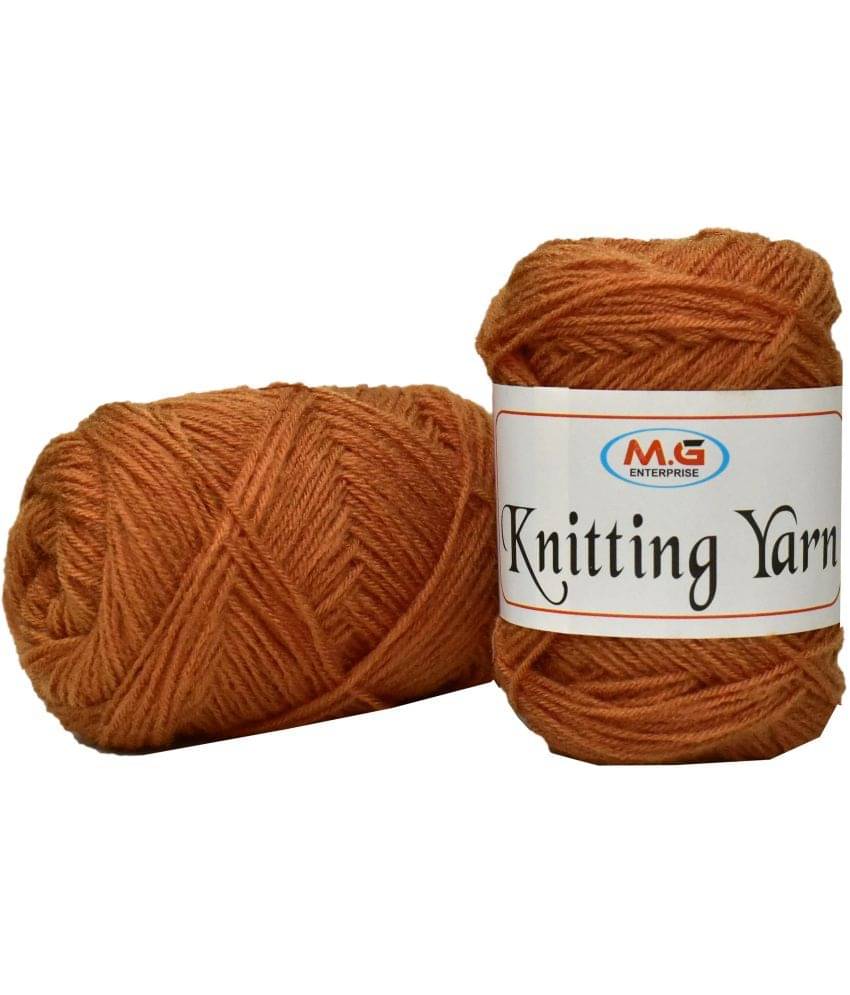     			M.G ENTERPRISE 100% Acrylic Wool Deep Mustard 150 GMS Wool Ball Hand Knitting Wool/Art Craft Soft Fingering Crochet Hook Yarn, Needle Knitting Yarn Thread Dyed- Art-AIA