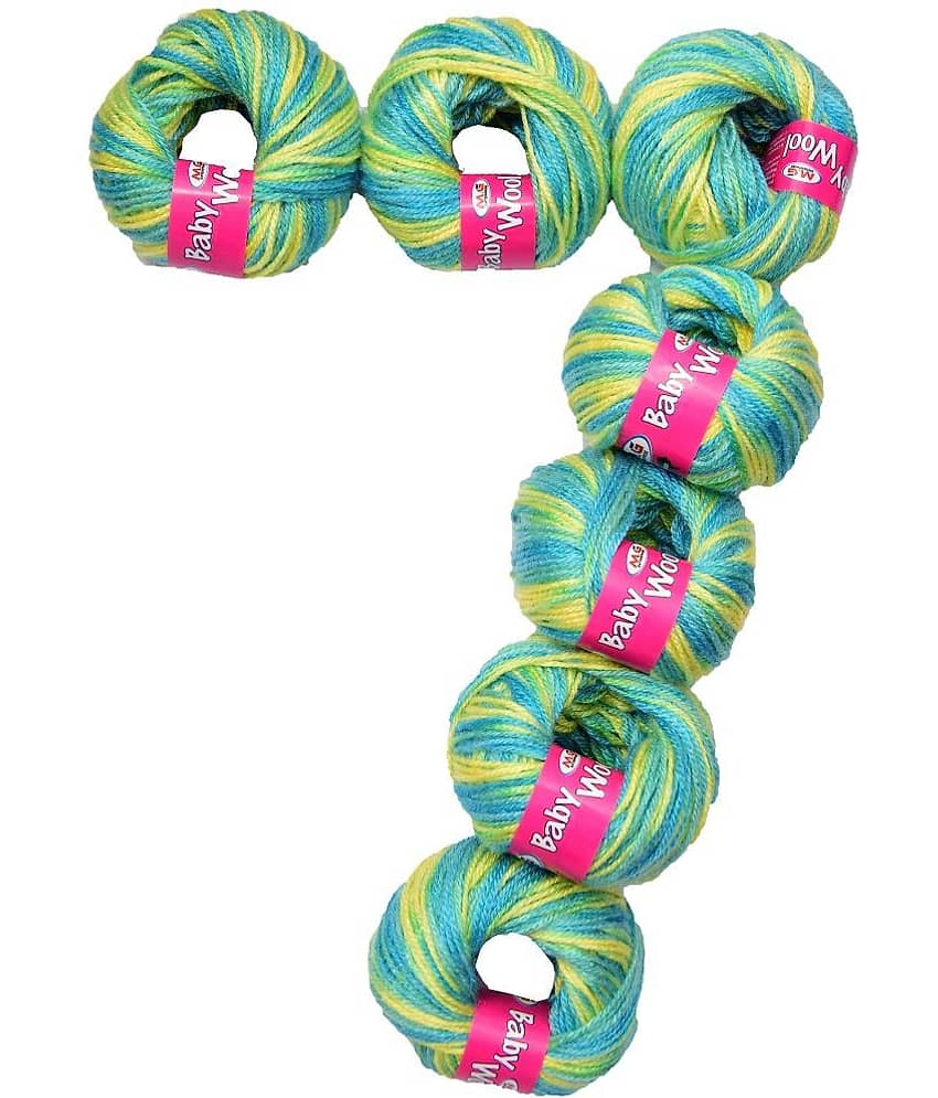 M.G ENTERPRISE 100% Acrylic Wool Multi Green 7 GMS Baby Wool 4 ply Wool Ball Hand Knitting Wool/Art Craft Soft Fingering Crochet Hook Yarn- Art-DGF - Stationery | Buy online on ZillyBuy